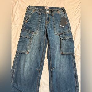 True Religion Cargo Pants Big T (BRAND NEW NEVER WORN)